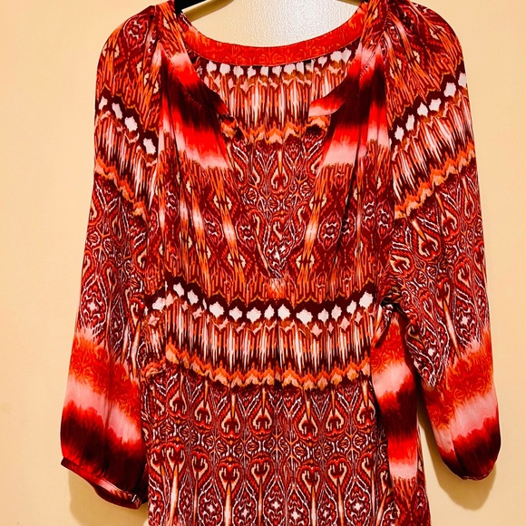 Women’s Unbranded Eclectic Sheer Top. No Tags Sizing Estimate Large to XLarge. - Picture 1 of 3
